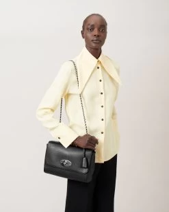 Medium Lily Black Print Leather -Fashion Bag Store G HH2557 874A237 5