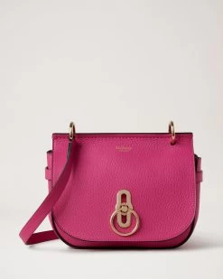Soft Small Amberley Satchel Mulberry Pink