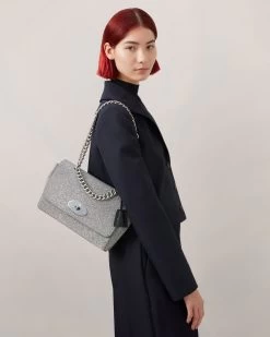 Medium Top Handle Lily Silver -Fashion Bag Store G HH8780 155D130 7