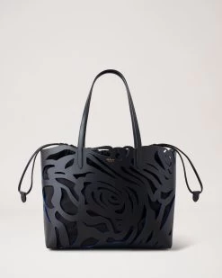 Bayswater Tote Black & Pigment Blue