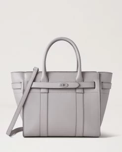 Small Zipped Bayswater Pale Grey