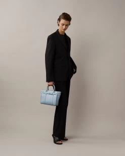 Mini Zipped Bayswater Poplin Blue -Fashion Bag Store G HH9089 587U804 6