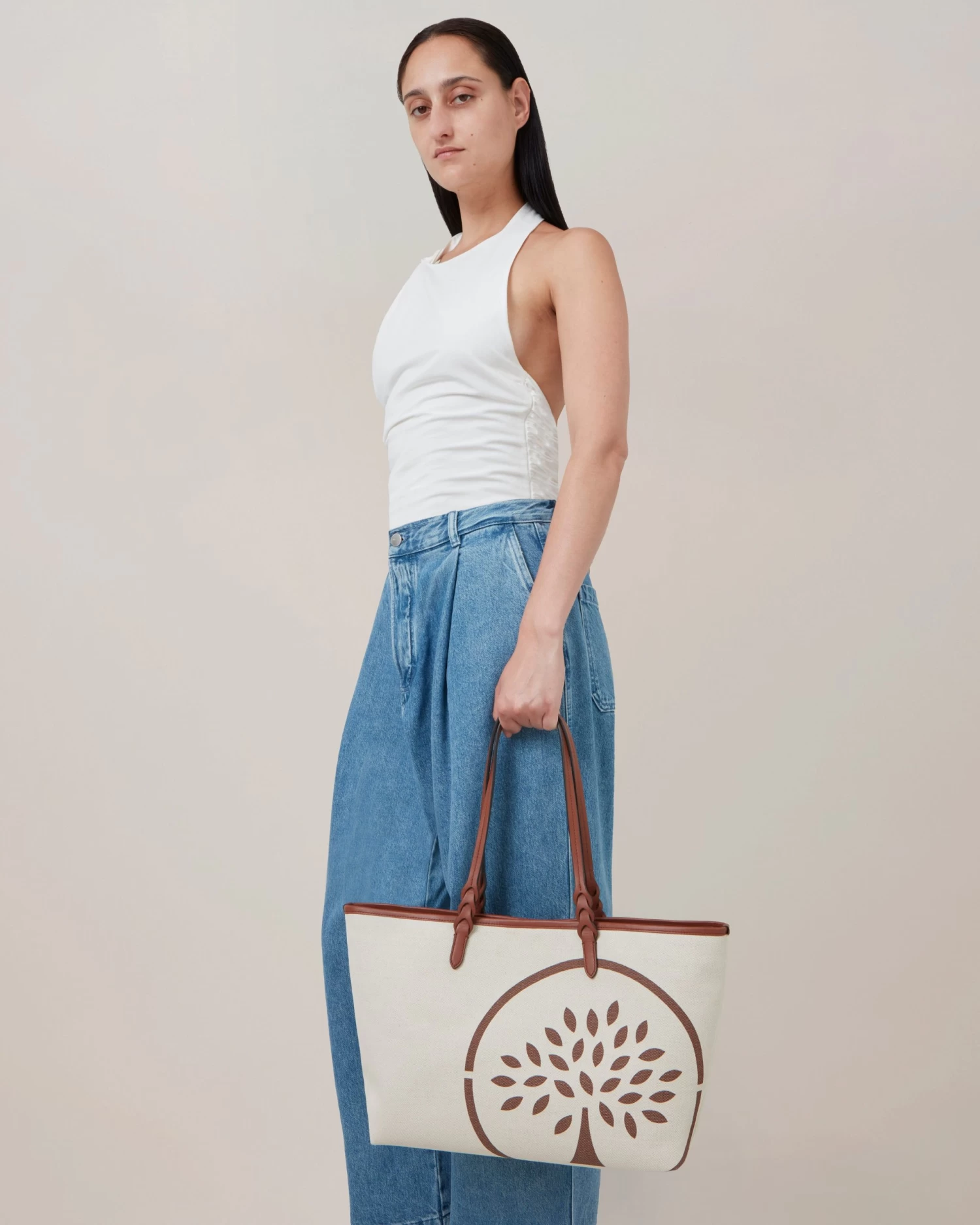 Canvas Tote Oak & Ecru 9 Canvas Tote Oak & Ecru - Image 7