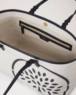 Canvas Tote Black & Ecru -Fashion Bag Store G HH9103 182H535 4