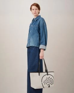 Canvas Tote Black & Ecru -Fashion Bag Store G HH9103 182H535 7