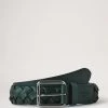 Heritage Braided Belt Mulberry Green