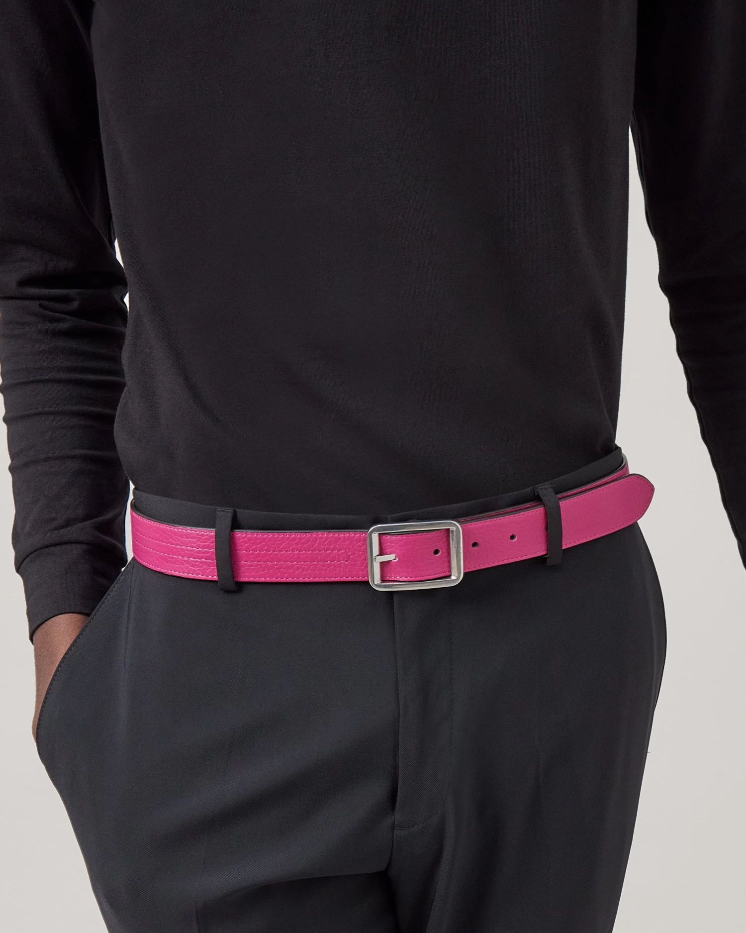 Reversible Belt Midnight & Mulberry Pink 6 Reversible Belt Midnight & Mulberry Pink - Image 4