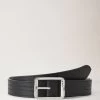 Reversible Belt Black 1 Reversible Belt Black -Fashion Bag Store G MM6406 000A100