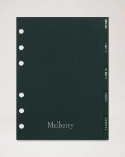 Agenda Contacts Dividers Mulberry Green