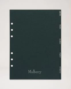 Planner Contacts Dividers Mulberry Green