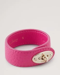 Bayswater Leather Bracelet Mulberry Pink