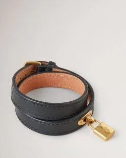 Double Leather Bracelet Black