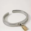 Padlock Metal Bracelet Silver