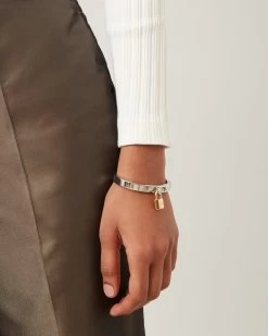 Padlock Metal Bracelet Silver -Fashion Bag Store G QB2374 000D130 3