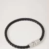 Iris Leather Bracelet Black -Fashion Bag Store G QB2375 657A100