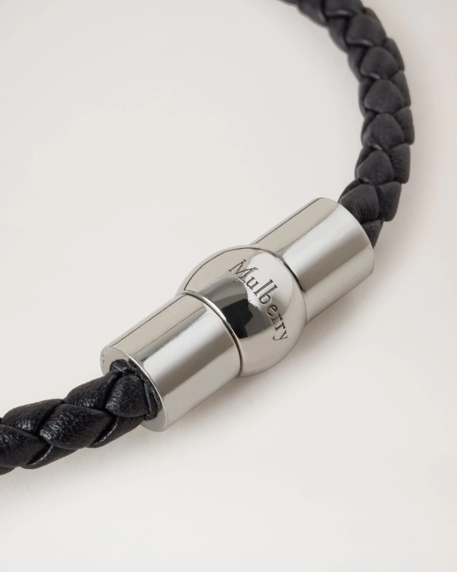 Iris Leather Bracelet Black 4 Iris Leather Bracelet Black - Image 2