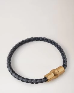 Iris Leather Bracelet Charcoal & Black