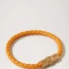 Iris Leather Bracelet Double Yellow 2 Iris Leather Bracelet Double Yellow -Fashion Bag Store G QB2375 736P677