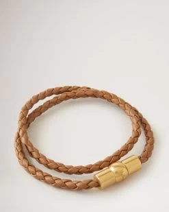 Iris Double Leather Bracelet Teak