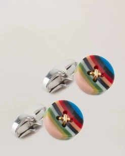 Paul Smith Men's Cufflinks Multicolour Button