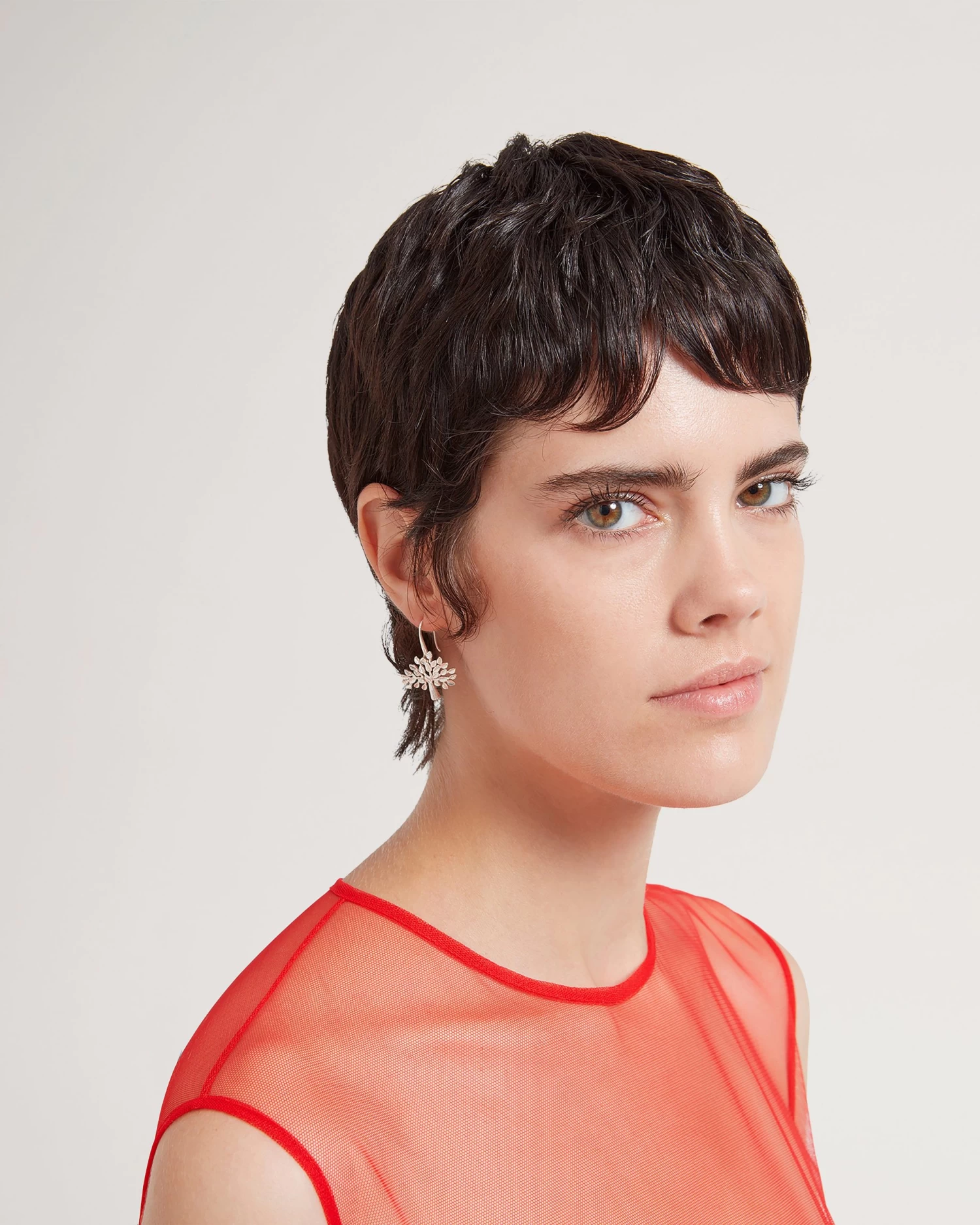 Mulberry Tree Dropped Earrings Silver 4 Mulberry Tree Dropped Earrings Silver - Image 2