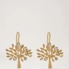 Mulberry Tree Dropped Earrings Brass -Fashion Bag Store G QE2272 000N637