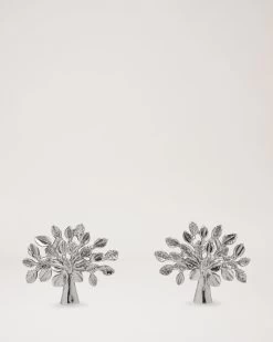 Mulberry Tree Earrings Silver