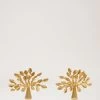 Mulberry Tree Earrings Brass -Fashion Bag Store G QE2273 000N637