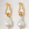 Amberley Baroque Pearl Earrings Gold