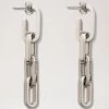 Softie Dropped Earrings Silver -Fashion Bag Store G QE2393 000D130