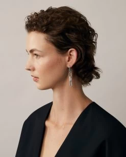 Softie Dropped Earrings Silver 7 Softie Dropped Earrings Silver -Fashion Bag Store G QE2393 000D130 3