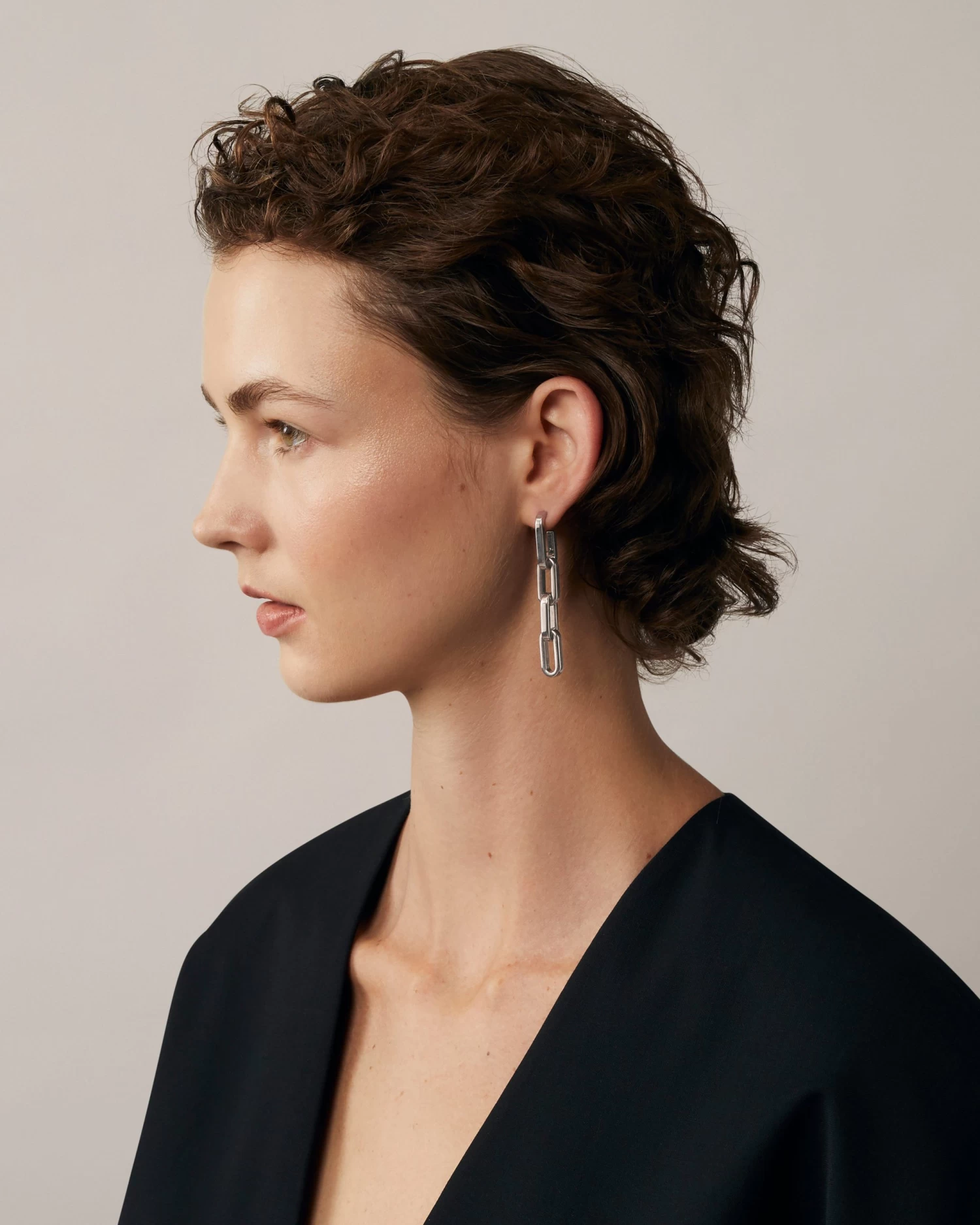 Softie Dropped Earrings Silver 5 Softie Dropped Earrings Silver - Image 3