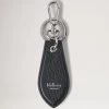 Leather Tab Keyring Black -Fashion Bag Store G RK5445 736A100