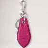 Leather Tab Keyring Mulberry Pink 2 Leather Tab Keyring Mulberry Pink -Fashion Bag Store G RK5445 736J191