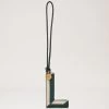 Bi-Colour Leather Keyring - L Mulberry Green & Chalk -Fashion Bag Store G RK5457 657Z948
