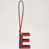 Tri-Colour Leather Keyring - E Midnight -Fashion Bag Store G RK5479 657U135