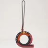 Tri-Colour Leather Keyring - Q Midnight -Fashion Bag Store G RK5483 657U135