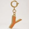 Enamel Keyring - Y Tangerine Orange -Fashion Bag Store G RK5492 000N657