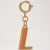 Enamel Keyring - L Tangerine Orange 2 Enamel Keyring - L Tangerine Orange -Fashion Bag Store G RK5497 000N657