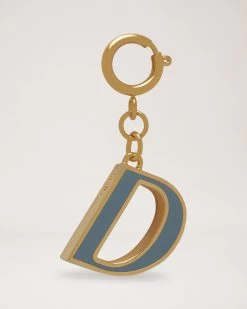 Enamel Keyring - D Poseidon Blue