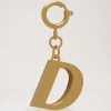 Alphabet Brass Keyring - D Gold -Fashion Bag Store G RK5513 669N188