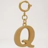 Alphabet Brass Keyring - Q Gold -Fashion Bag Store G RK5526 669N188