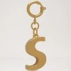Alphabet Brass Keyring - S Gold -Fashion Bag Store G RK5530 669N188