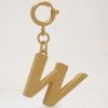 Alphabet Brass Keyring - W Gold 1 Alphabet Brass Keyring - W Gold -Fashion Bag Store G RK5534 669N188