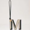 Bi-Colour Leather Keyring- M Mulberry Green & Chalk -Fashion Bag Store G RK5734 657Z948
