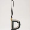Bi-Colour Leather Keyring- D Mulberry Green & Chalk 1 Bi-Colour Leather Keyring- D Mulberry Green & Chalk -Fashion Bag Store G RK5737 657Z948