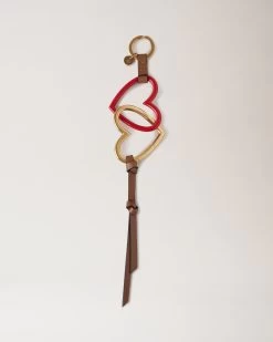 Double Heart Charm Lancaster Red