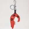 Shrimp Puzzle Keyring Coral Orange -Fashion Bag Store G RK5876 717N663