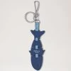 Fish Puzzle Keyring Pale Navy