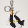 Angel Fish Puzzle Keyring Black, White & Double Yellow -Fashion Bag Store G RK5891 000Z517